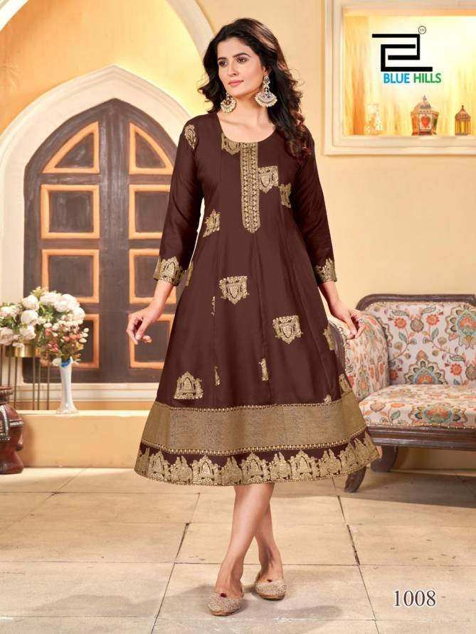 Palki By Blue Hills Special Rayon Anarkali Plus Size Kurti Wholesale Price In Surat
